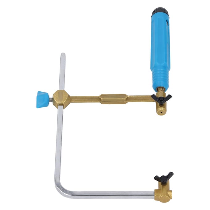 100mm Beugelzaag met 8 Zaagbladen Draagbare IJzerzaag Frame Kit voor het Zagen van Hardhout Plastic Dun Metaal blue