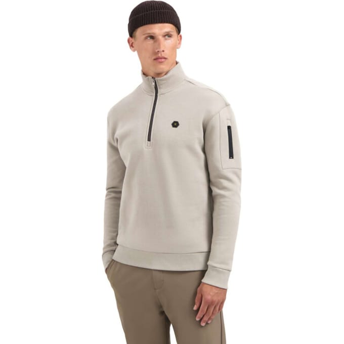 No Excess Sweater Half Zip Brushed Clay Größe: S | Pullover Outlet | Herren
