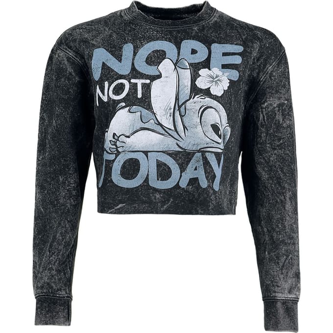 Lilo & Stitch - Disney Sweatshirts - Not Today - M tot XXL - voor Vrouwen - zwart