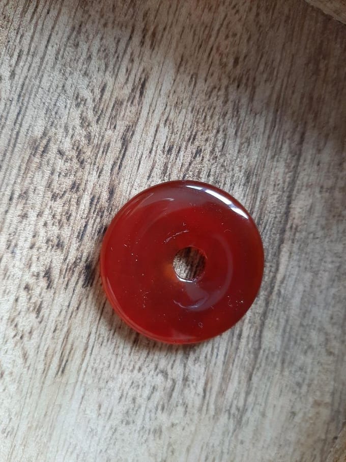 Carneool donut 30 mm