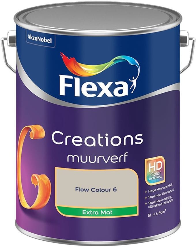 Flexa - Creations Muurverf Extra Mat - Flow Colour 6 - Mengverf - 5 L