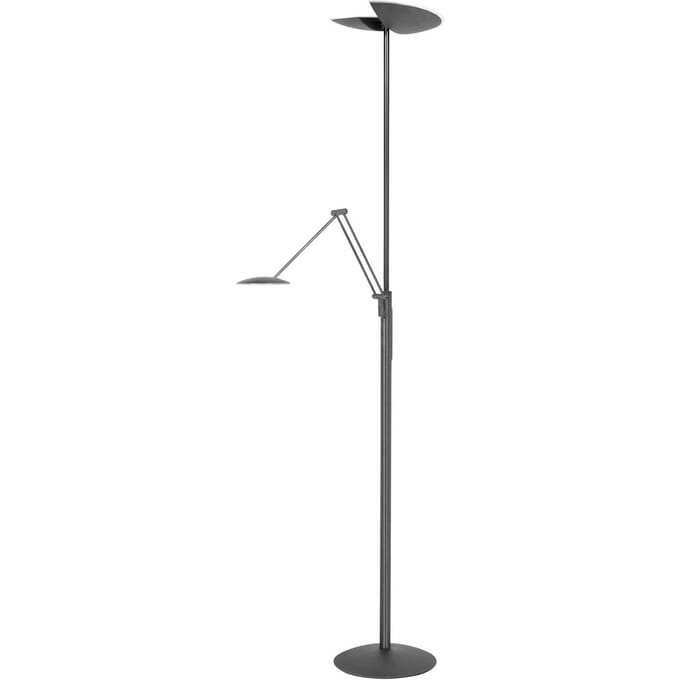 HighLight LED vloerlamp New Sapporo, zwart, 183 cm metaal Dimmer CCT