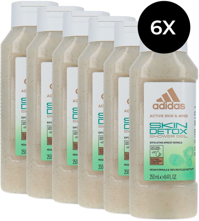 Adidas Skin Detox Shower Gel - 6 x 250 ml