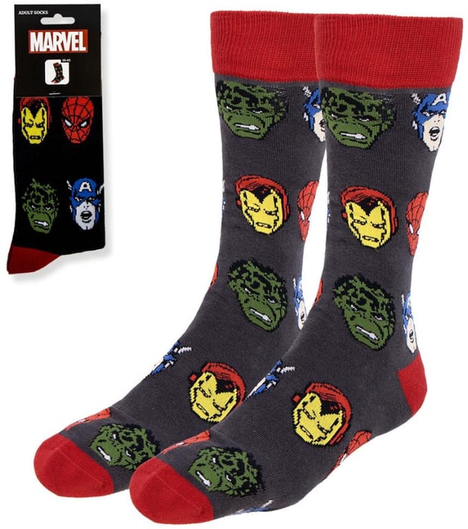 Avengers adult long leg socks 38/45