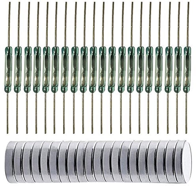 20 stuks Glas Reed Switch - Multifunctionele Magnetische Inductie Schakelaar