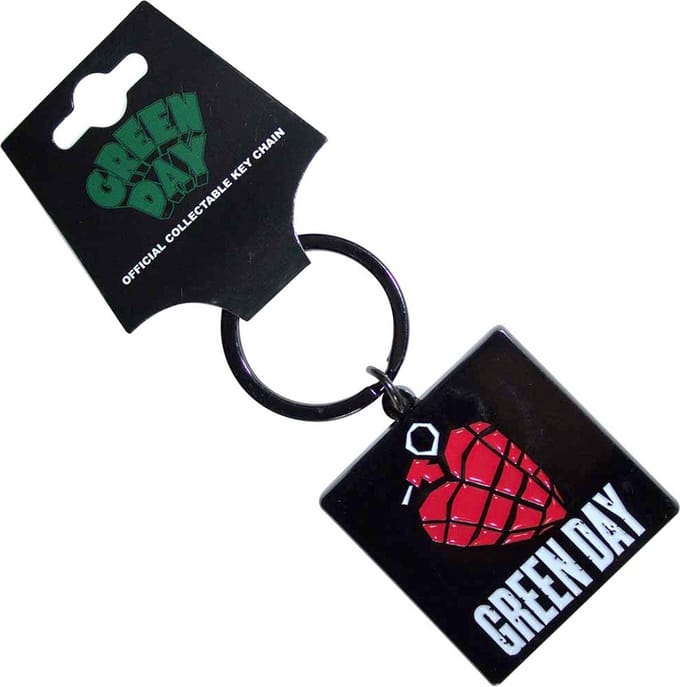 Green Day - Grenade Logo Sleutelhanger - Zwart