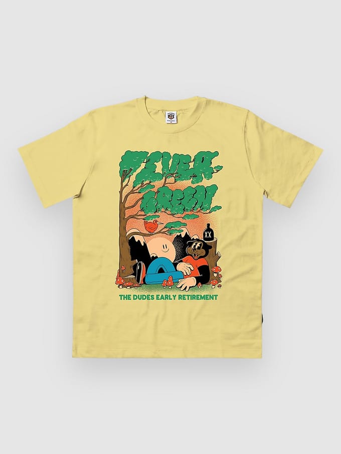 The Dudes Evergreen Seasonal T-Shirt geel