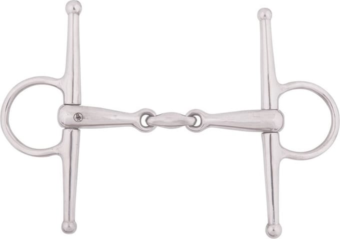 BR Dubbel Gebroken Kneveltrens Massief RVS 18 mm . - 12,5