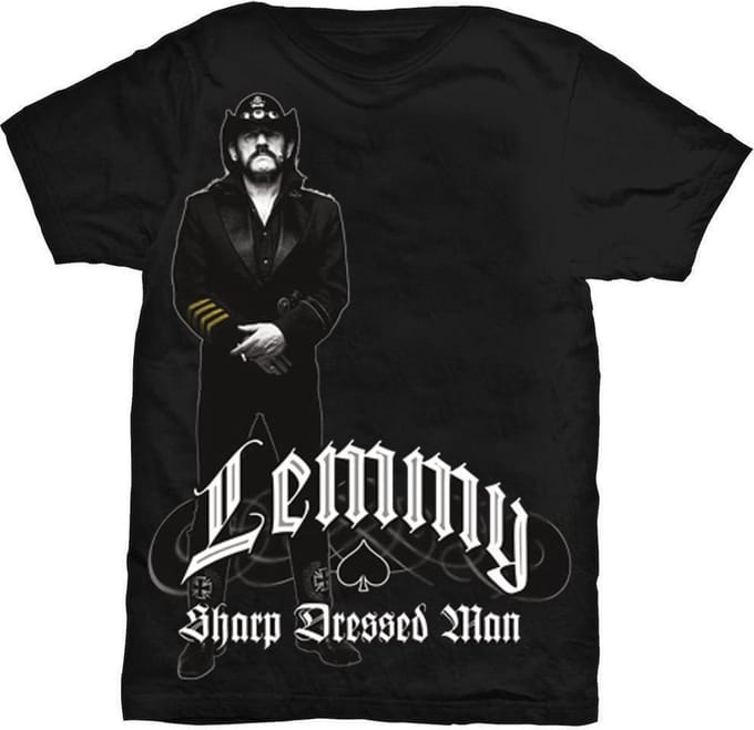 Lemmy Kilmister - Sharp Dressed Man Heren T-shirt - M - Zwart