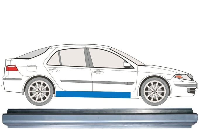 Reparatie dorpel voor Renault Laguna II 2001-2007 / Rechts