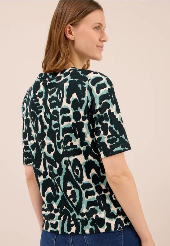 Shirt met Cupro Touch print