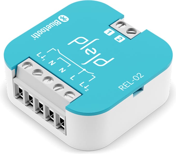 Plejd REL-02 - Een 2 kanaals slim relay voor max. 16A - Bluetooth