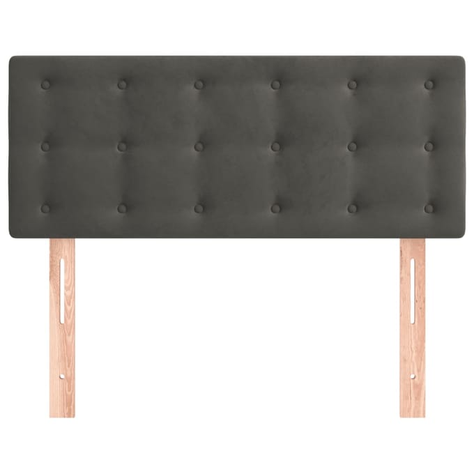 vidaXL - Hoofdbord - 80x5x78/88 - cm - fluweel - donkergrijs