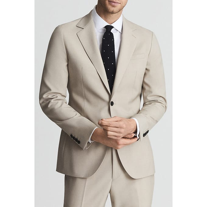 Reiss Fine-nords Suit Jacket Biscuit — Modern Fit Größe: 44 | Blazer Outlet | Herren