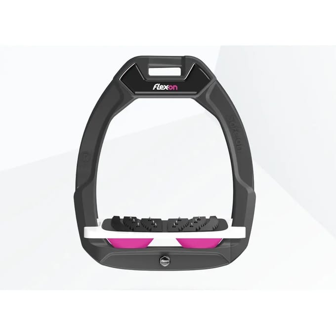 Veiligheidsstijgbeugels Incliné Ultra Grip Anthraciet/Wit/Roze Flex-On Safe-On