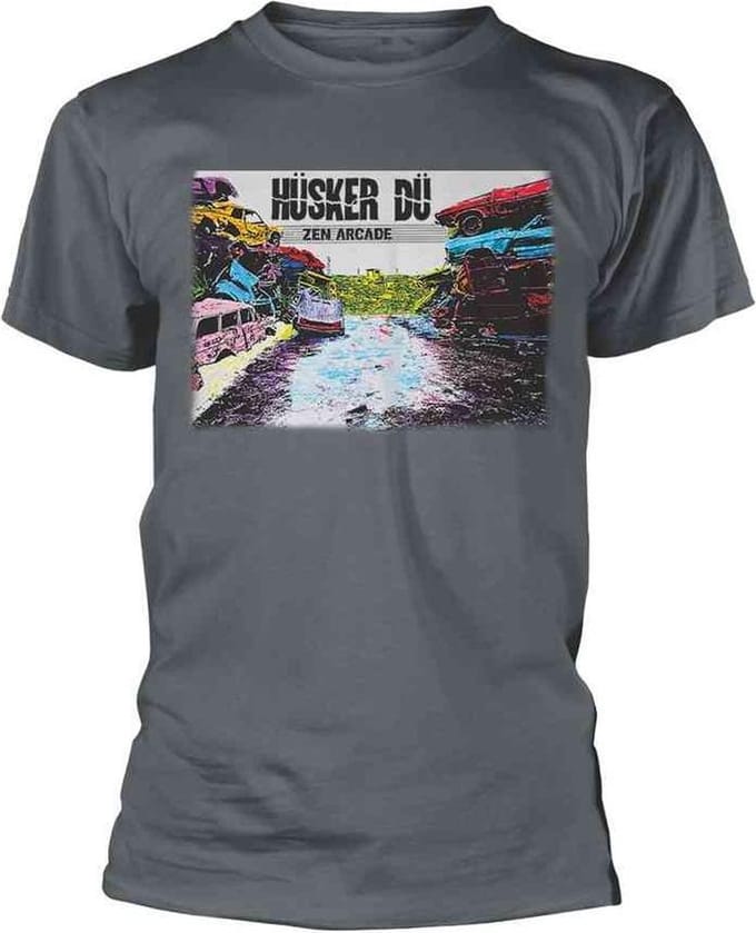 Hüsker Dü Heren Tshirt -S- Zen Arcade Grijs
