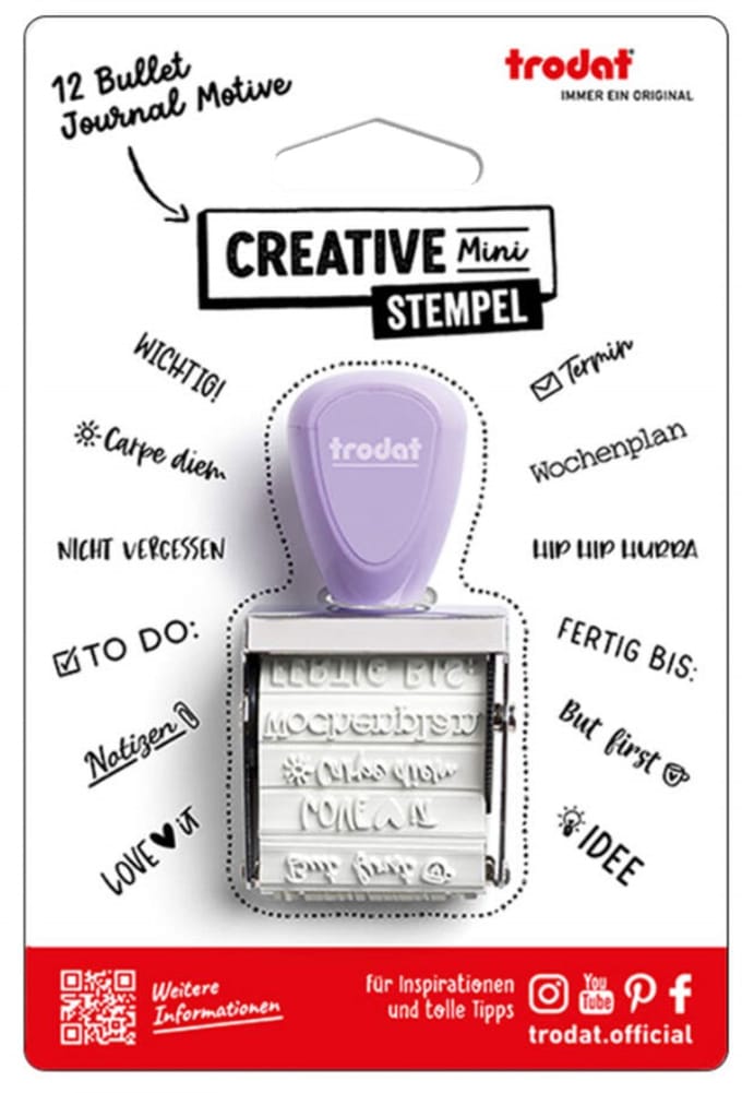Creatieve mini-stempel 'Schoolplanner'