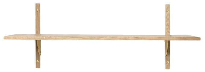Ferm Living Sector Wandrek - eiken - Messing - 1 Wandplank - breed