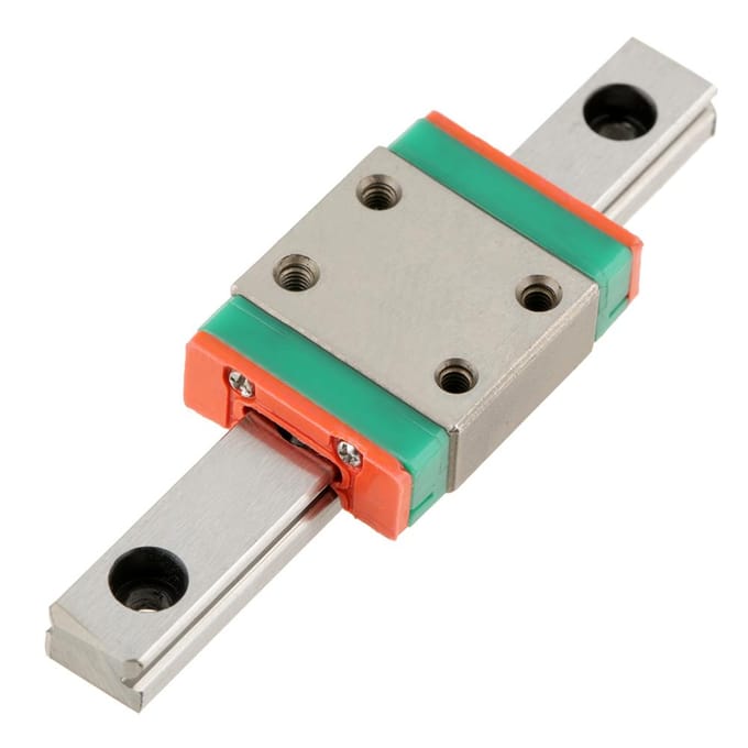 1 rail de guidage linéaire miniature LML7B, bloc coulissant de 7 mm de largeur(70mm)