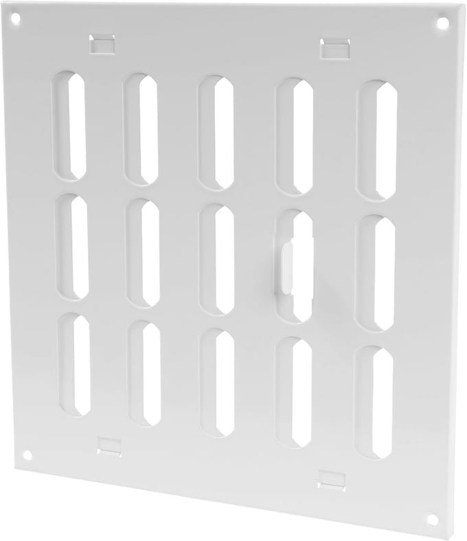 Verstelbare Ventilatieafdekking 20,3 cm - Metalen Rooster voor Verwarming, Koeling en Ventilatie