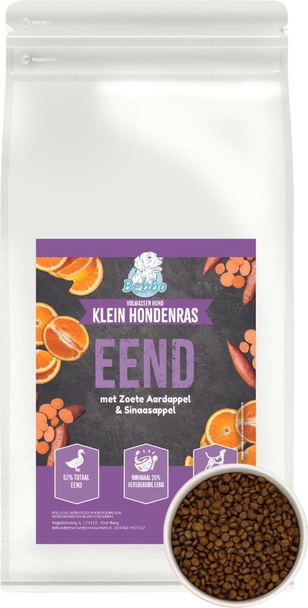 Bebbo Hondenbrokken - EEND- Kleine brokken - 2KG