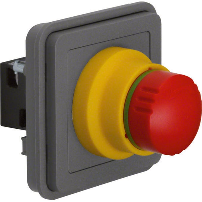 Hager Berker Noodstopschakelaar W.1 Grijs - 44713512 - E3QPH