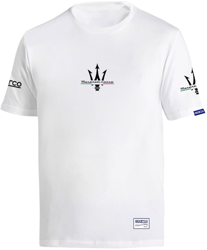 Sparco Maserati T-Shirt - Marineblauw/Wit