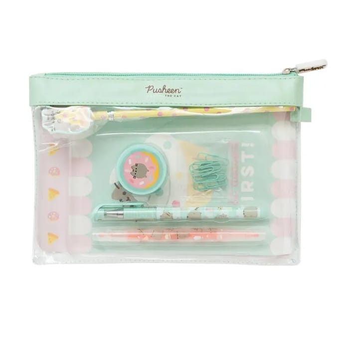 Pusheen Schrijfset Foodie Junior Groen/roze 7-delig