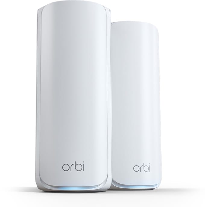 Netgear Orbi 770 Series RBE772 Tri-Band WiFi 7 Mesh (2-Pack) - Mesh router 802.11a/b/g/n/ac/ax/be (Wi-Fi 7)