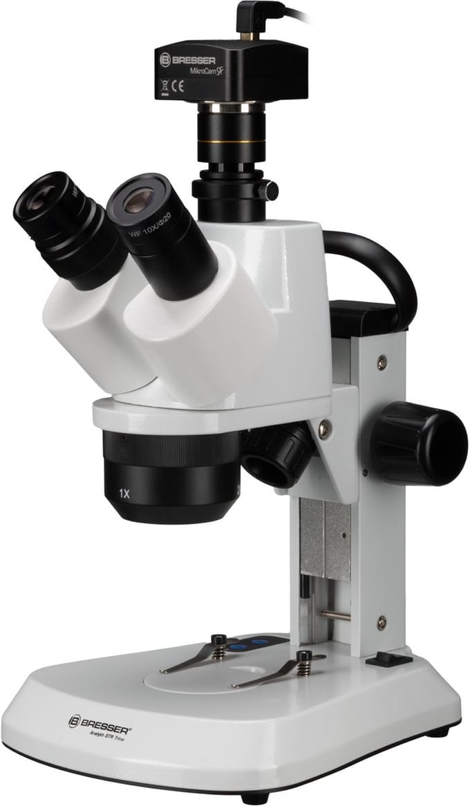 Bresser Microscoop - Analyth STR Trino - 10x tot 40x Vergroting - Incl. MikroCam SF Full-HD