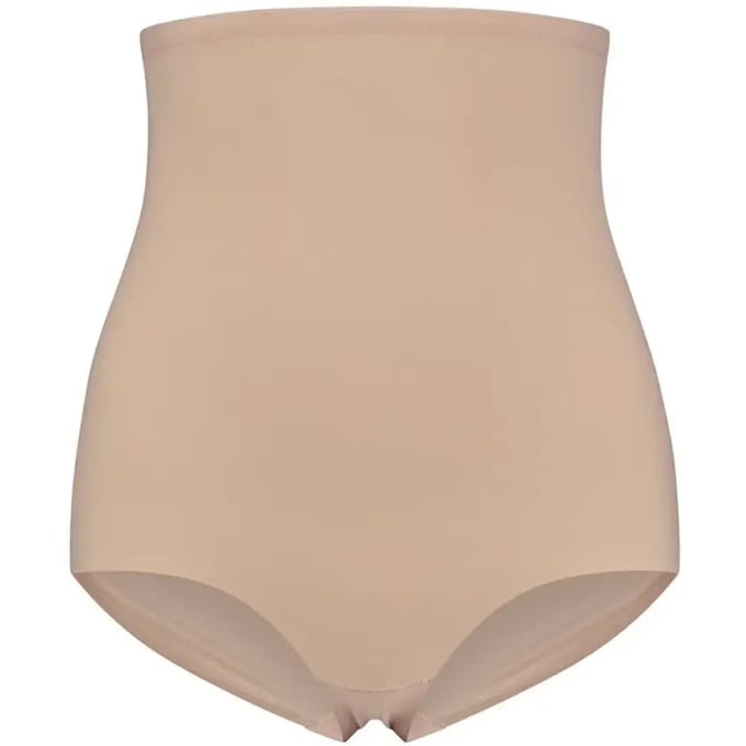 Bye Bra corrigerende slip, hoge taille, lasergesneden rand, hoge controle, shapewear voor dames, 5 kleuren, S-XXL, beige, XXL