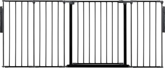 Safetots Kamerbreedhek, Panelenhek, Tot 181cm Breed, Zwart, 70cm Hoog