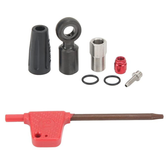 Kit de réparation de vélo DIY avec insert de connexion Olive et adaptateur de câble de frein à disque pour SRAM FLAT gray