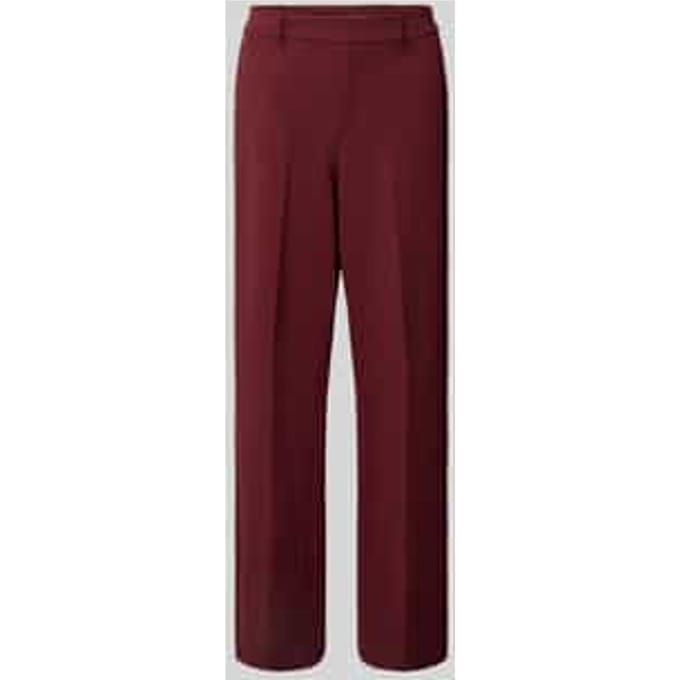 Wide leg stoffen broek met viscose