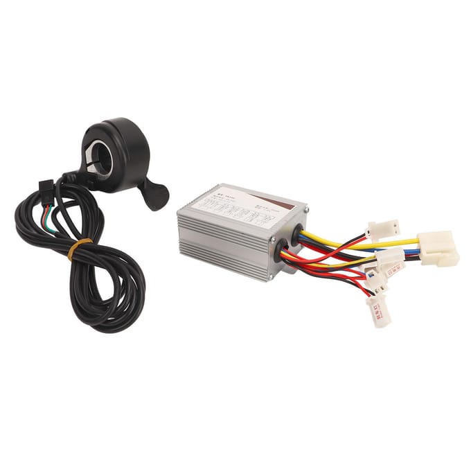 Elektrische Fiets Controller Duimgas Set 24V 500W Elektrische Fiets Controller met Duim black