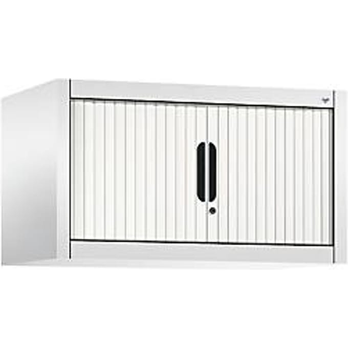 C + P Omnispace rolluikkast, afsluitbaar, B 800 x D 420 x H 450 mm, staal/kunststof, wit