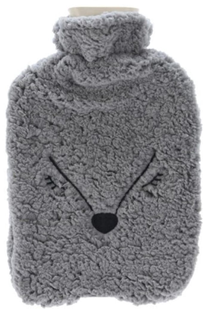 Home & Styling Warmwaterkruik Vosje - 40x10cm - Donkergrijs