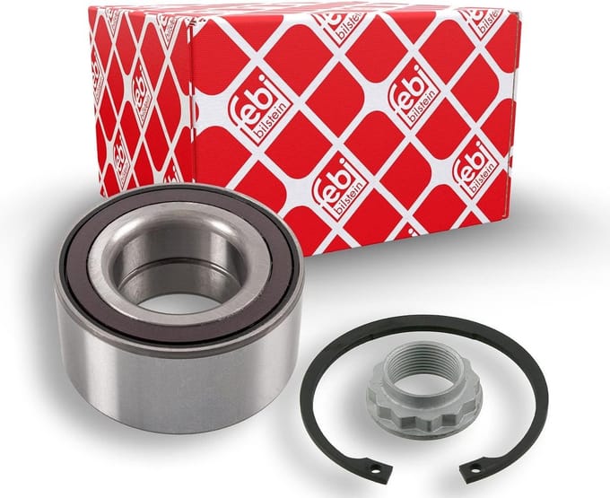 Wiellagerset Achteras - Lagerset Compleet - Auto Onderhoud - Inclusief Moer Borgring - 1.01 Kilogram