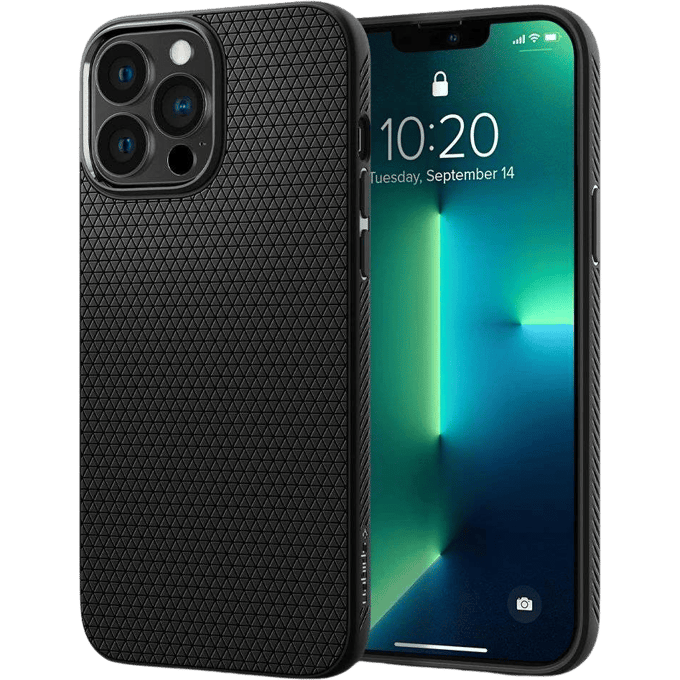 Spigen Liquid Air Apple iPhone 13 Pro Max Hoesje Back Cover Zwart