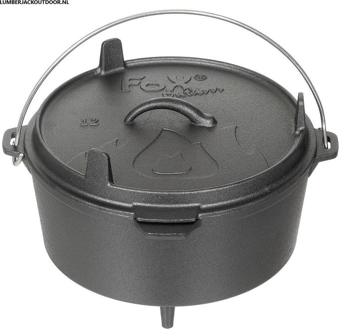 MFH Fox Outdoor - Kookketel - Dutch oven - gietijzer - 5,7 liter