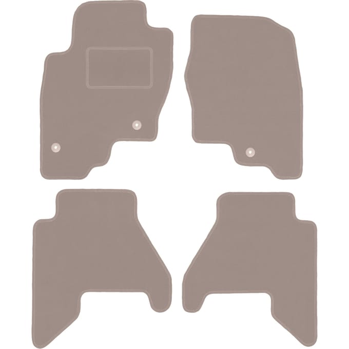 Beige velours vloermatten voor: Nissan Pathfinder R51 SUV (2004-2014)
