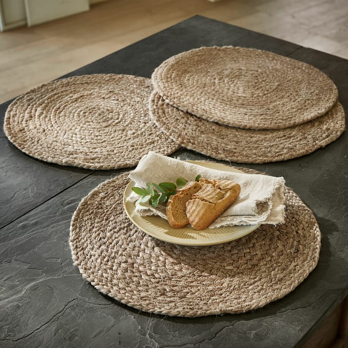 LOBERON Placemat set van 4 Dooling bruin