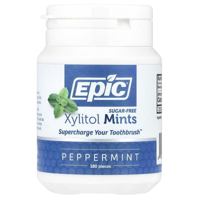 Xylitol Muntjes, Pepermunt, Suikervrij, 180 Stuks