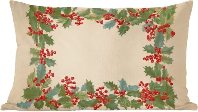 Sierkussens - Kussentjes Woonkamer - 50x30 cm - Hulstrand - Bessen - Beige