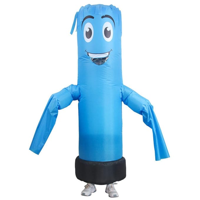 Costume Gonflable Danseur Smiley Rouge, Adulte 150-190cm bleu