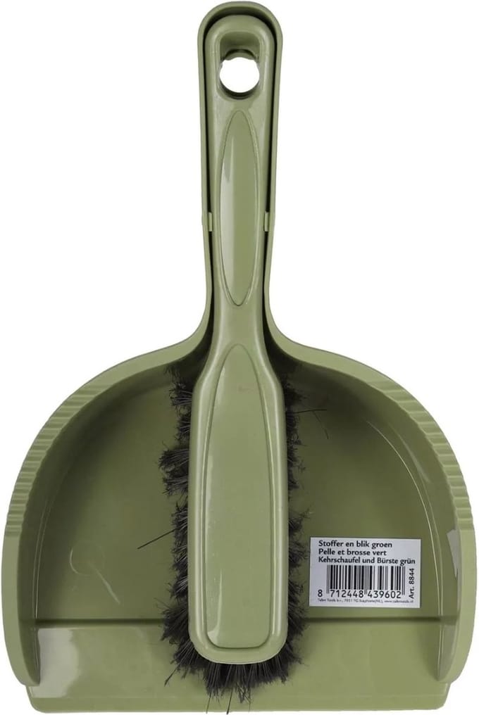 Talen Tools - Stoffer en blik - Groen - Compact - Kliksysteem