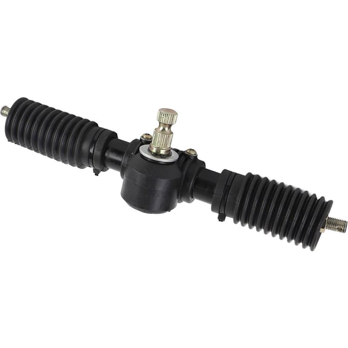 Stuurhuis Compleet met Tandheugel en Rondsel 30T 295mm Lang met Rubberen Bus voor Go-kart ATV UTV Quad black