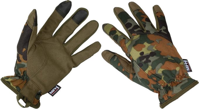 MFH High Defence - handschoenen  -  "Lightweight"  -  Vlekken camouflage - MAAT S