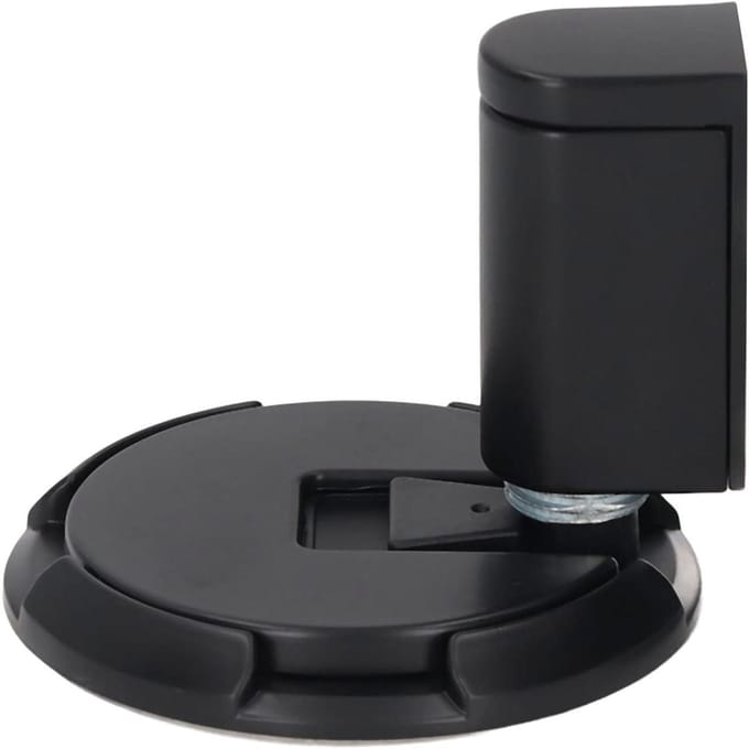 Deurstopper Zinklegering - Vloerhouder Deur - Deuren Stabiliseren - Verstelbare Hoogte - 14 x 9 x 4 cm - Zwart