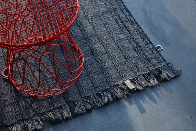Nomad Rubber Rug black - 300 x 400 cm
